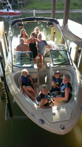 Family fun in the Boat
